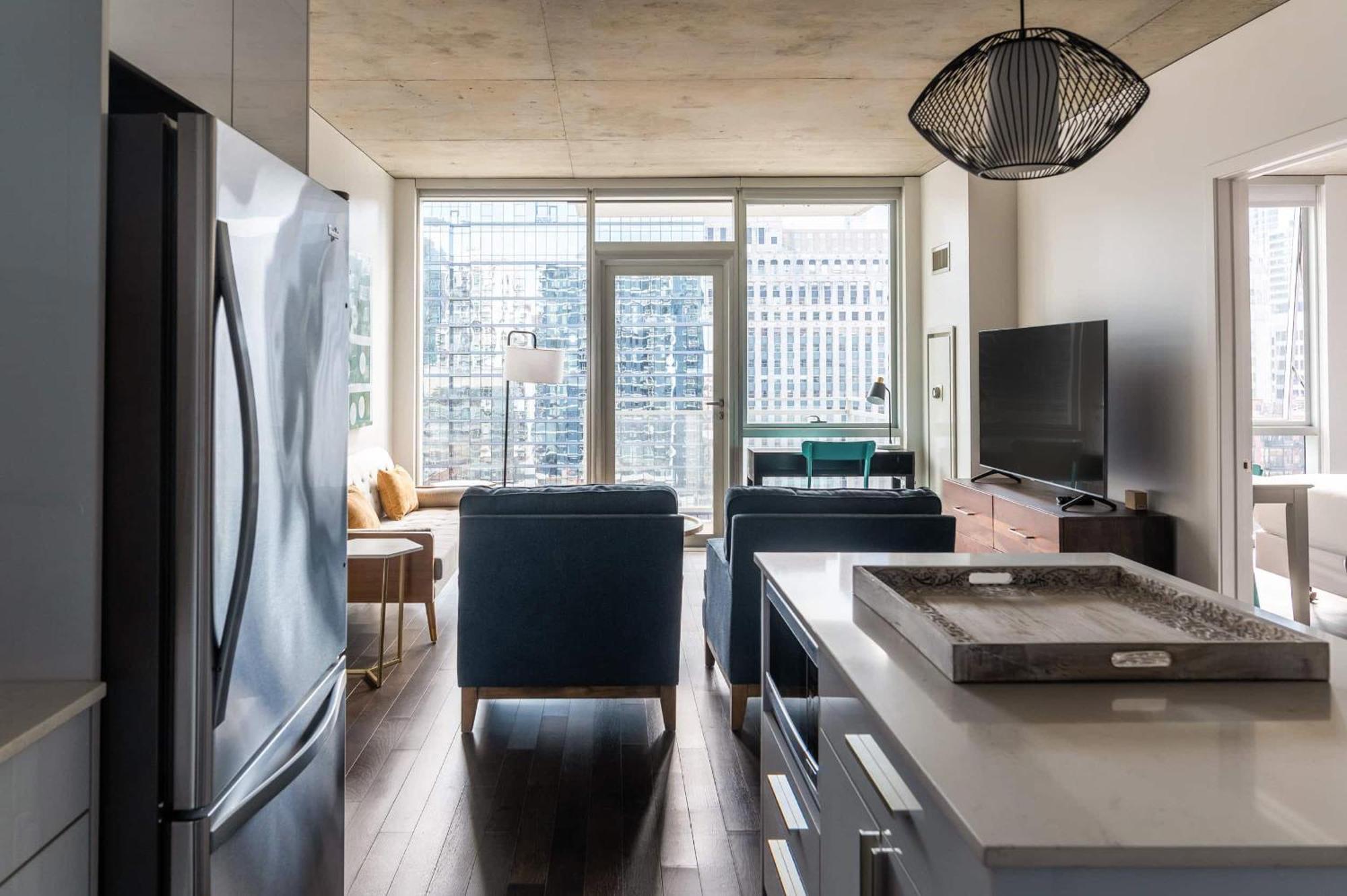 2Br Elegant Premium Suite With Balcony & Sweeping City Views Чикаго Екстер'єр фото