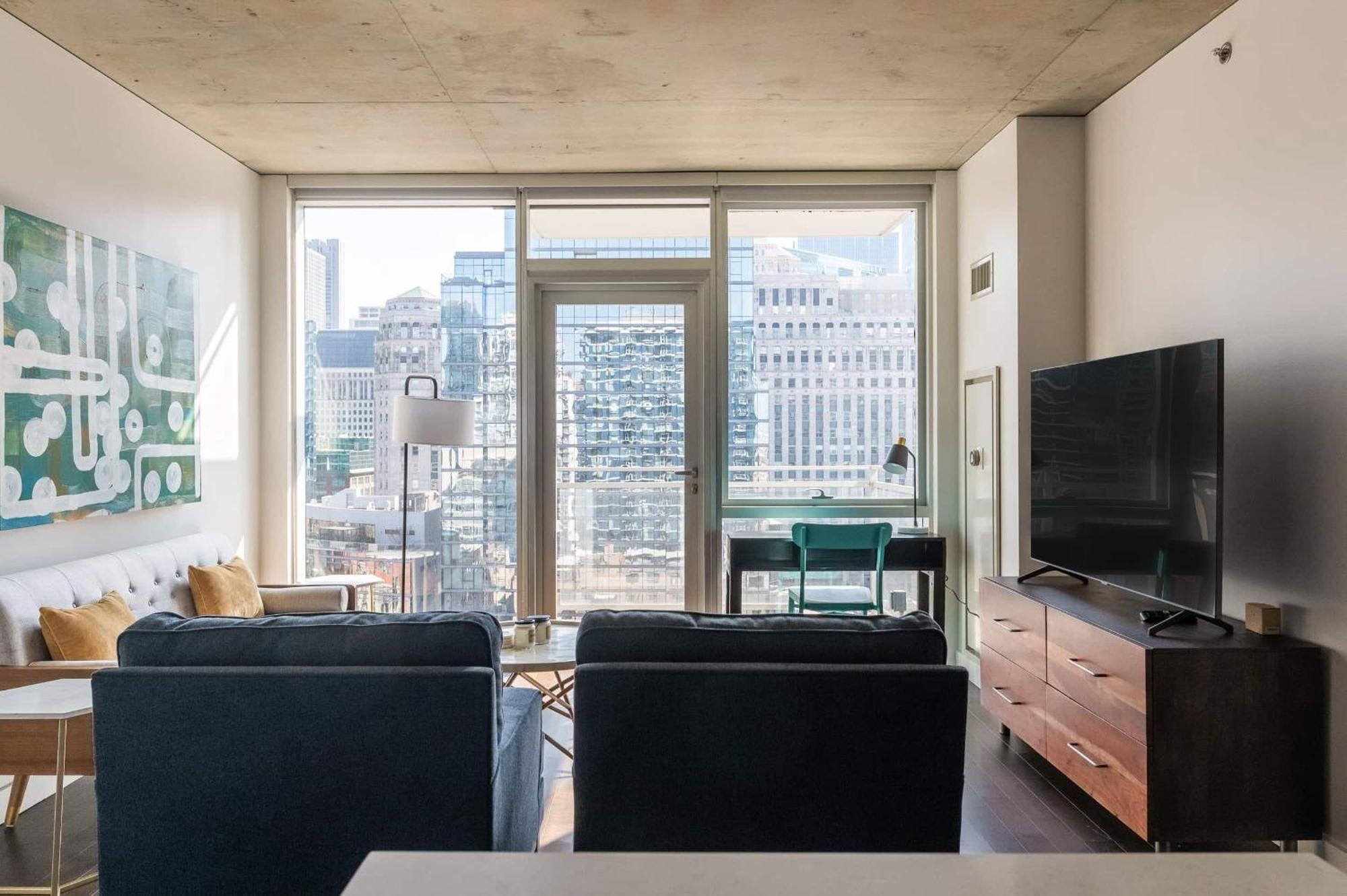 2Br Elegant Premium Suite With Balcony & Sweeping City Views Чикаго Екстер'єр фото