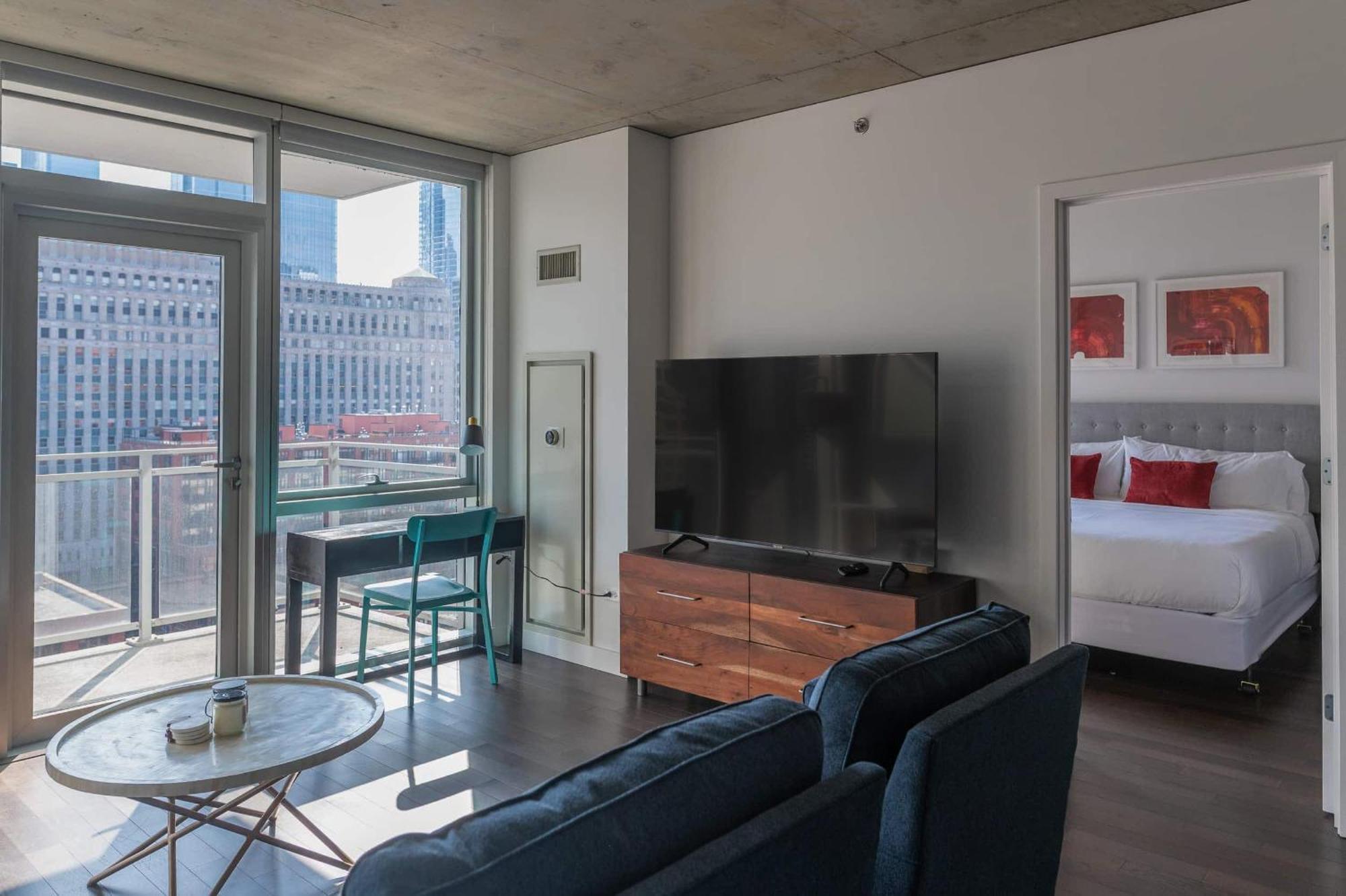 2Br Elegant Premium Suite With Balcony & Sweeping City Views Чикаго Екстер'єр фото